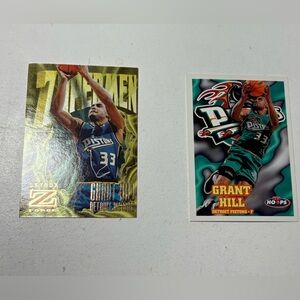 Grant Hill 2 Basketball Trading Cards- Detroit Pistons Mint Condition
